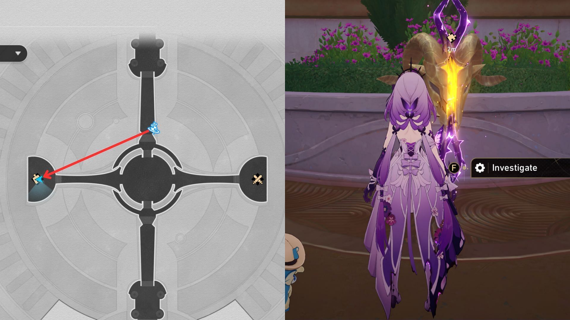 First Golden Scapegoat puzzle location (Image via HoYoverse)